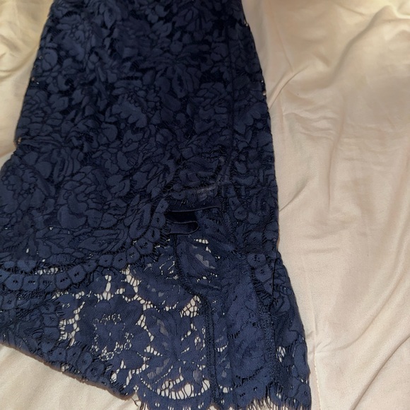 Flirting with Desire Navy Blue Lace Bodycon Dress - Picture 10 of 12